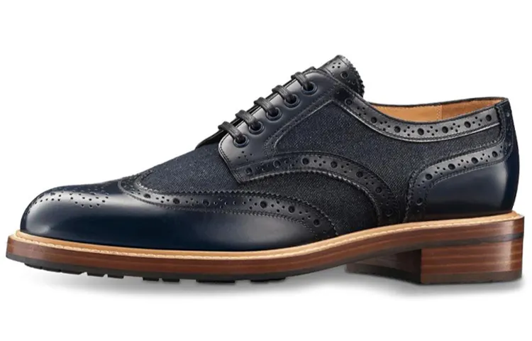 LOUIS VUITTON Voltaire Top Grain Cow Leather Casual Shoes Men's Black