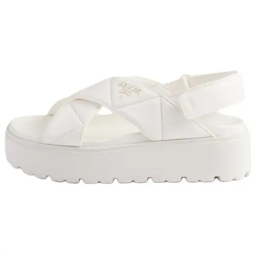 PRADA One Strap Sandals 4.5cm Women's White