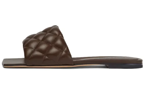 Bottega Veneta Slide Slippers Women's Chocolate