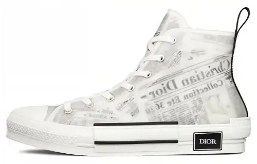 DIOR B23 High Top Daniel Arsham Newspaper