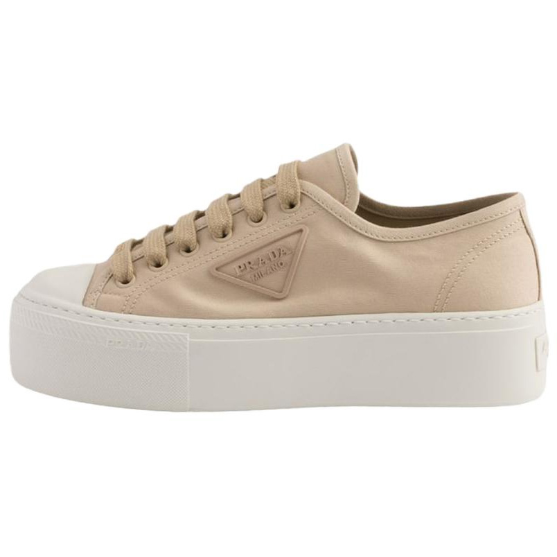 Женские кеды Prada PRADA (коричневые)