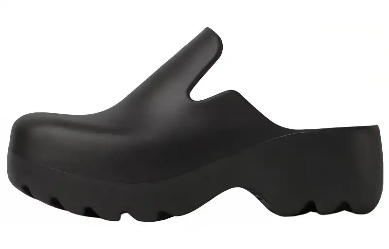 Bottega Veneta Puddle Flash Clog Black Leather