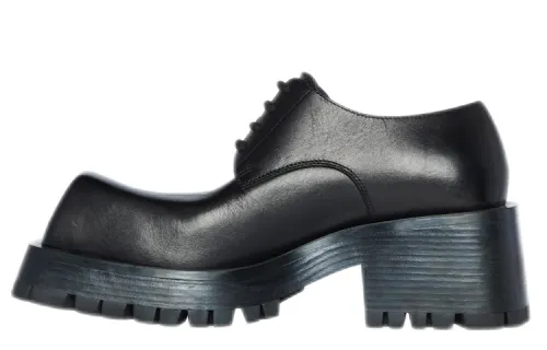 Balenciaga Trooper Derby Shoes 'Black' Women's