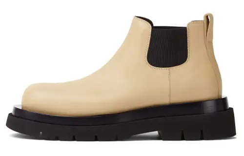 Bottega Veneta Lug Chelsea Ankle Length Chelsea Boots Women's Sucrose