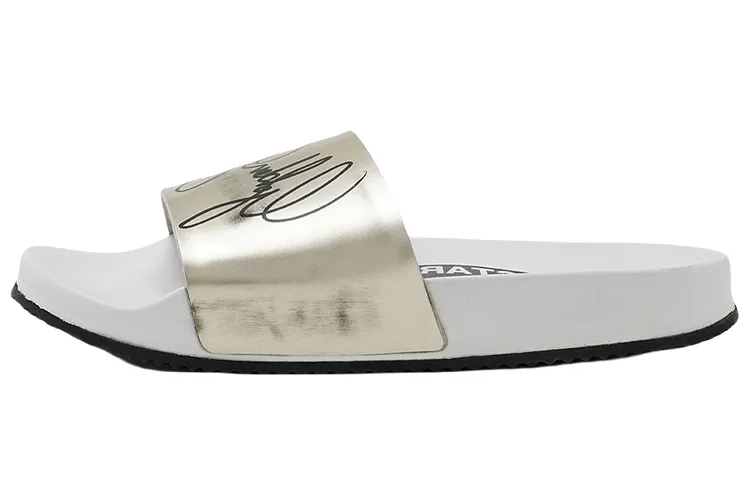 Golden Goose Slide Slippers Women's White Silver