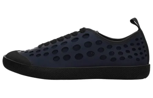 PRADA Rubber Stylish Skateboarding Shoes Men's Blue