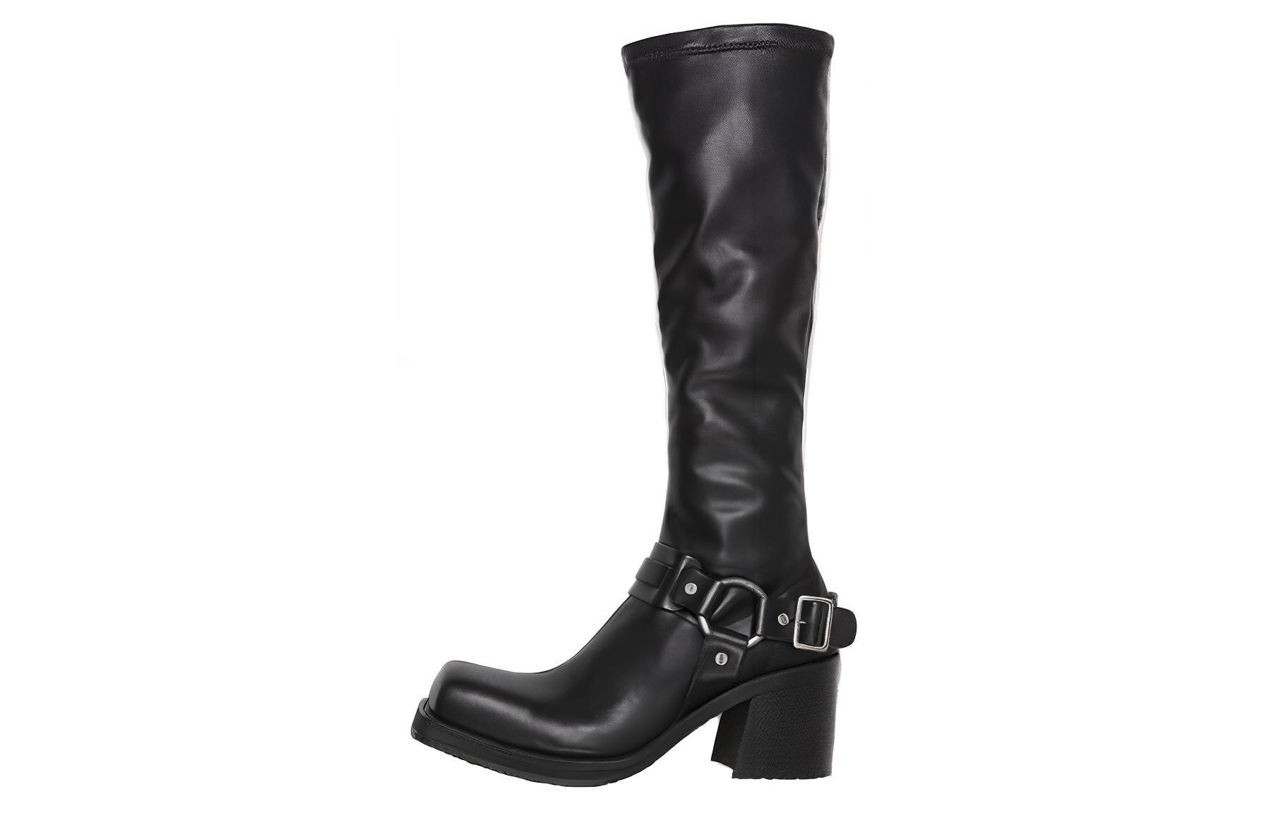 Acne Studios 80mm Square-toe Leather Boots