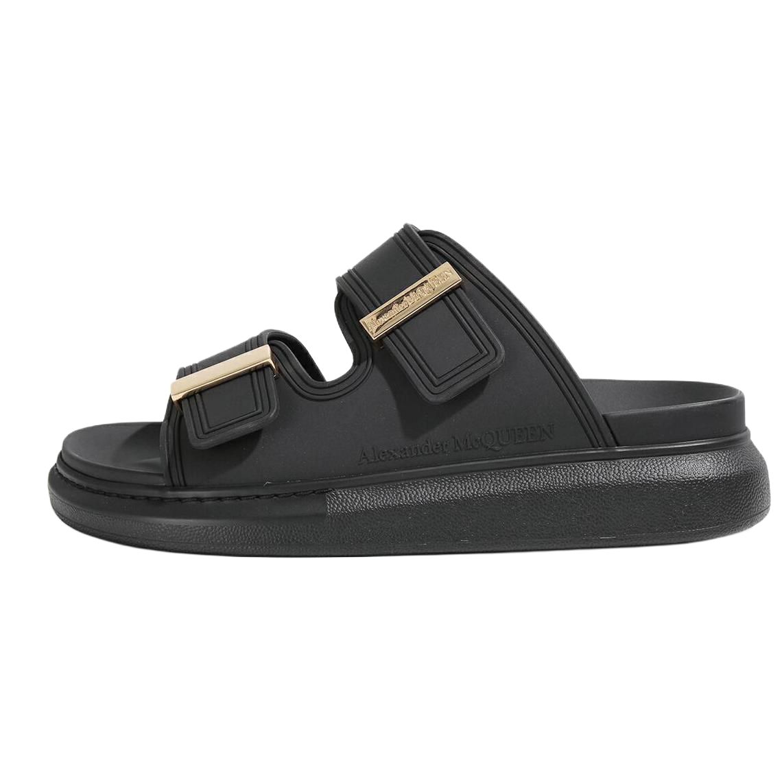 Женские сабо Alexander McQueen Hybrid (черные)