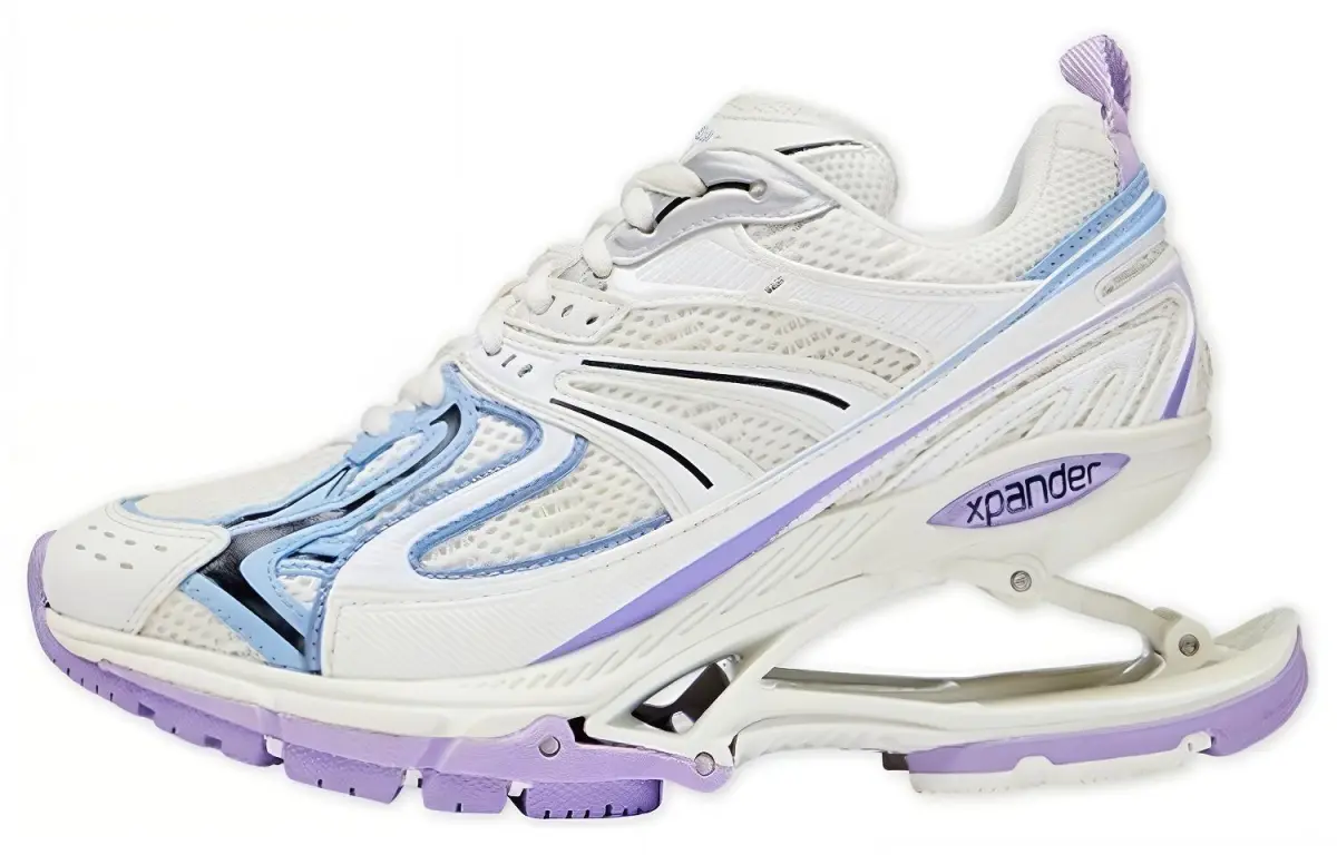 Balenciaga X Pander Sneakers 'White Blue Purple' Women's