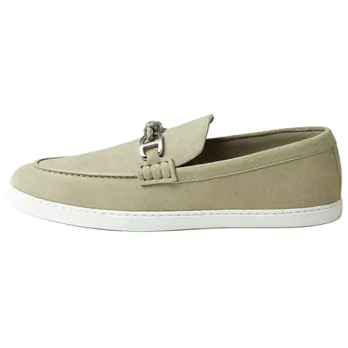 HERMES Ignacio Loafers Men's Light Green