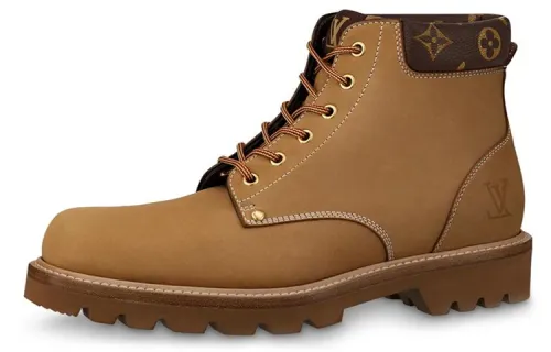 LOUIS VUITTON Oberkampf Abrasion Resistant Cushioning Abrasion Resistant Cushioning Outdoor Boots Men's Brown