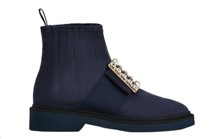 Roger Vivier Viv' Rangers Ankle Boots Women's Blue