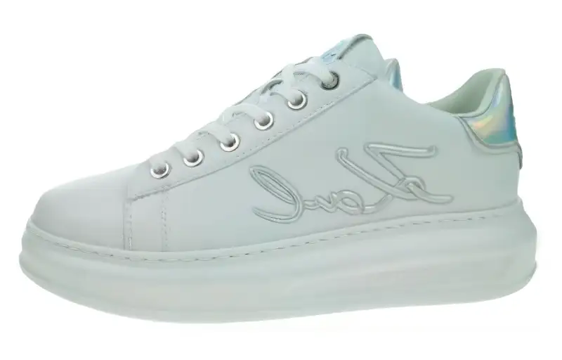 KARL LAGERFELD / Karl Lagerfeld Jeans Abrasion Resistant Low top Skateboard Shoes Women's Green White