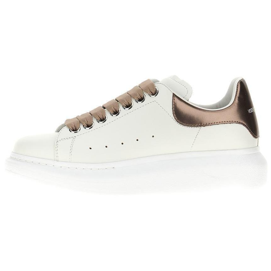 Женские кеды Alexander McQueen Oversized Sneaker Larry (белые)
