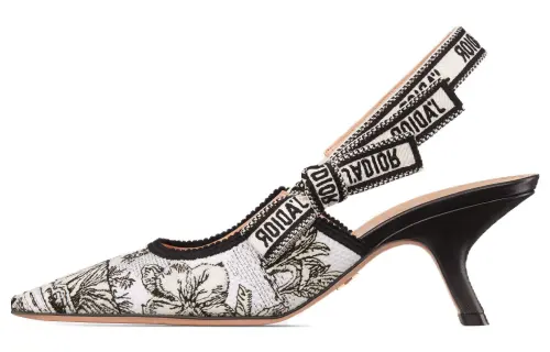 DIOR J'Adior Slim Heel High Heels 6.5cm Women's Black White