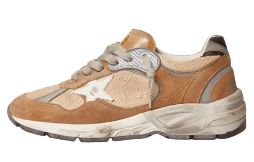 Golden Goose Dad Star Low top Chunky Sneakers Women's Brown Distressed