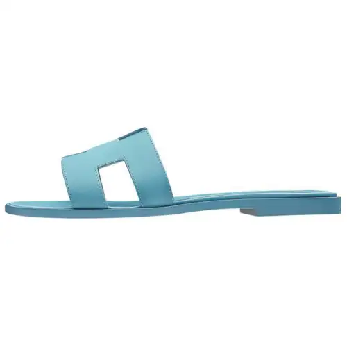 HERMES Oran Slide Slippers Women's Dorset Blue