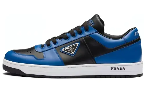 PRADA Comfortable Round Toe Low top Skateboard Shoes Men's Blue