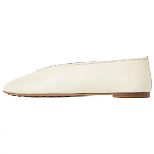 Bottega Veneta Rosa Lambskin Casual Shoes Women's Beige
