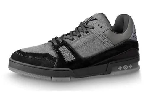 LOUIS VUITTON Trainer Grey Flannel Black
