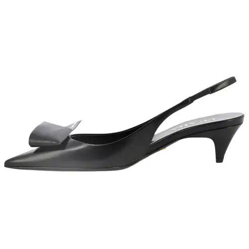 PRADA 60mm Fold-detail Leather Pumps
