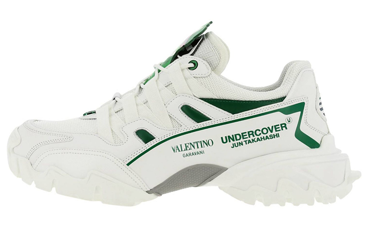 Мужские кроссовки Valentino Climbers (бело-зеленый)