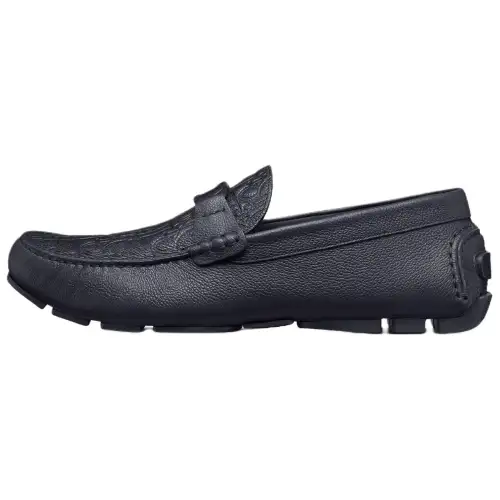 DIOR Odéon Cow Leather Casual Shoes Men's Blue