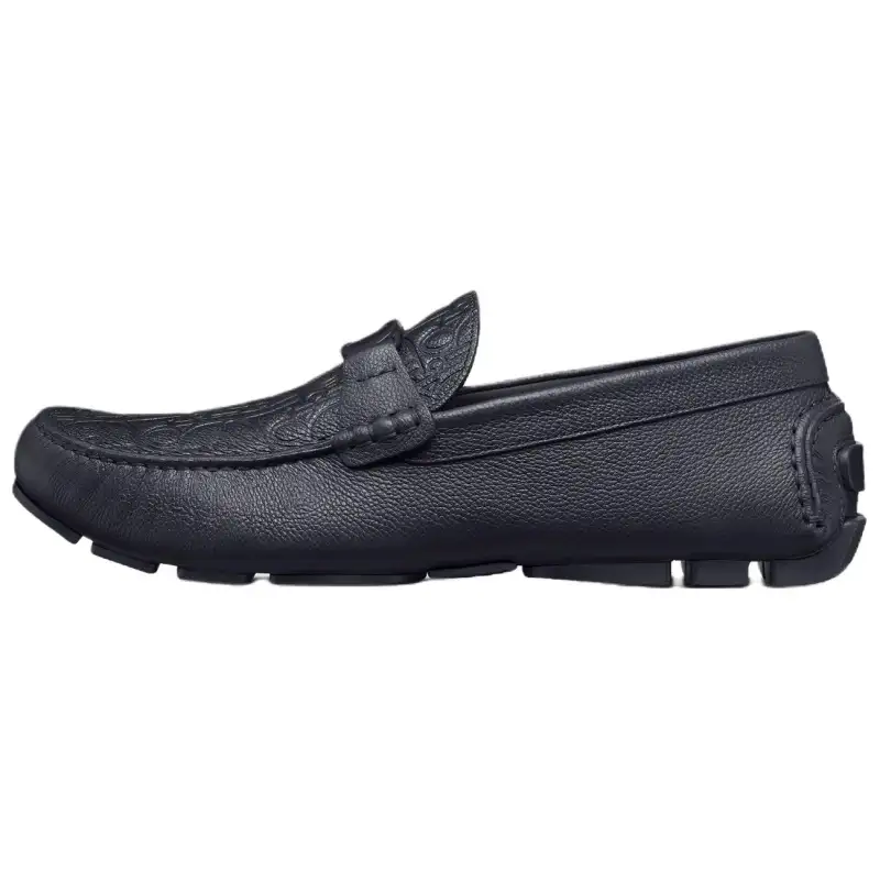 DIOR Odéon Cow Leather Casual Shoes Men's Blue