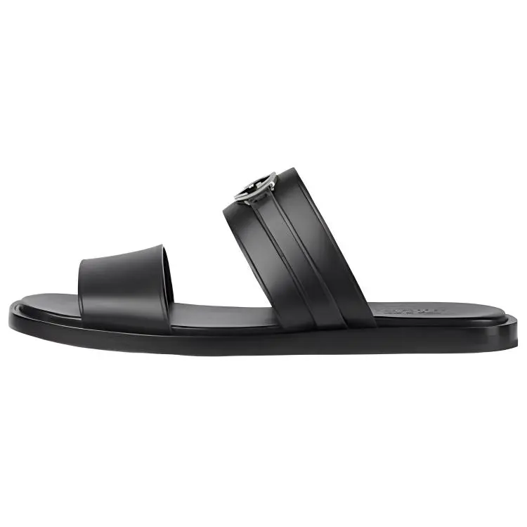 GUCCI Interlocking Slide Slippers Men's Black
