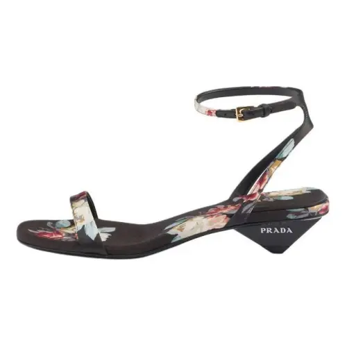 PRADA One Strap Sandals 3.5cm Women's Black