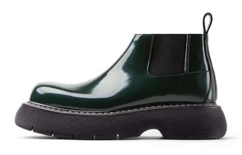 Bottega Veneta The Bounce Swell Shoe Dark Green