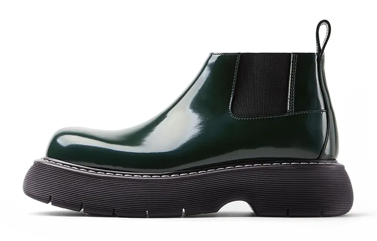 Bottega Veneta The Bounce Swell Shoe Dark Green