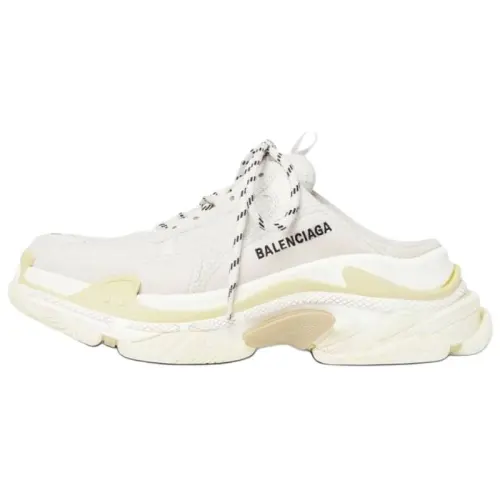 Balenciaga Triple S Mules 'White Double Foam And Mesh'