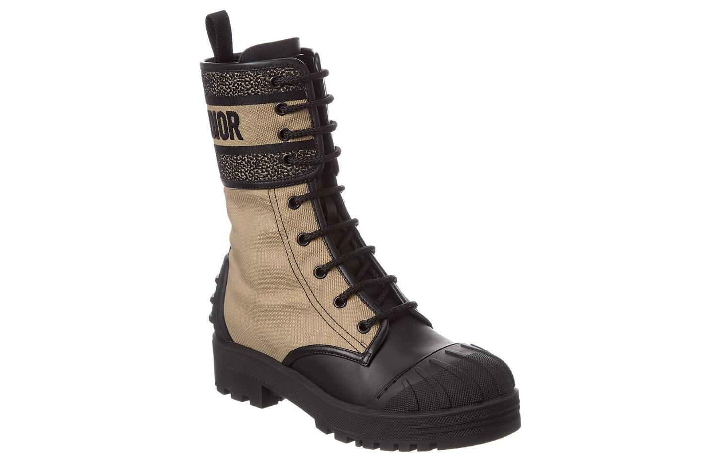 DIOR D Major Ankle Boots Women's Taupe