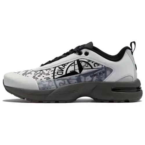 STONE ISLAND Leather Low top Casual Shoes Men's Gray