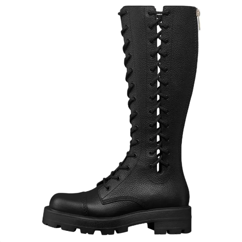 DIOR D Road Knee high Boots Women's Black