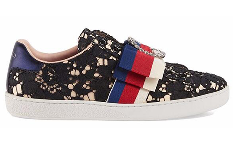 Женские кеды Gucci ACE (черный) — фото 2