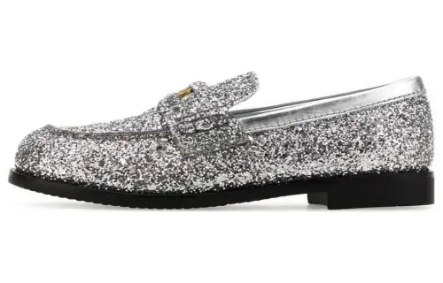 MIU MIU Loafers Women's Silver