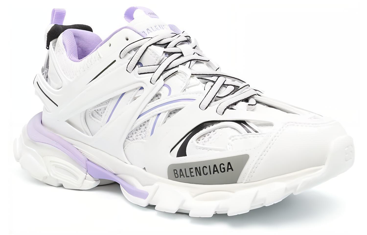 Женские кроссовки Balenciaga Track (бело-фиолетовые) — фото 2