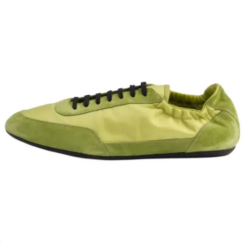 PRADA Re Nylon Collapse Low top Casual Shoes Men's Green
