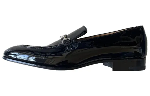 LOUIS VUITTON Logo Horsebit Loafers 'Black'