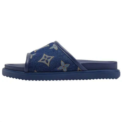 LOUIS VUITTON Miami Slide Slippers Men's Blue