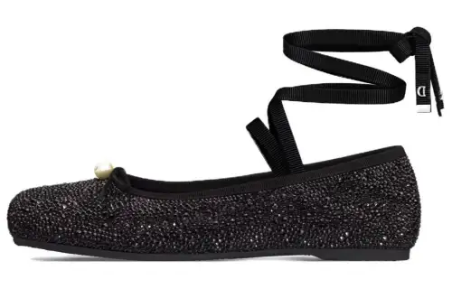 DIOR Leather Women's Casual Shoes Women's Black