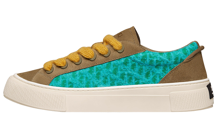 DIOR Dior B33 platform shoes suede classic tennis wear-resistant low-top sneakers men's brown green limited numbered edition