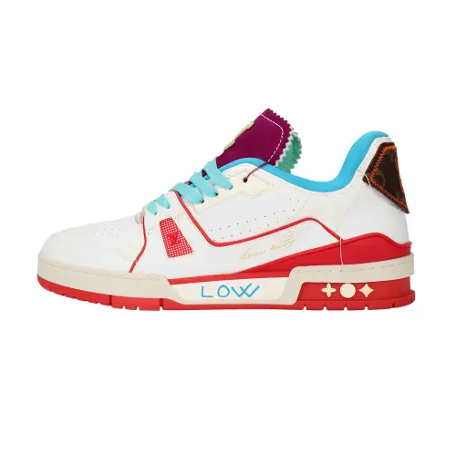 LOUIS VUITTON Trainer Upcycling Sneakers 'White Blue Purple For China'