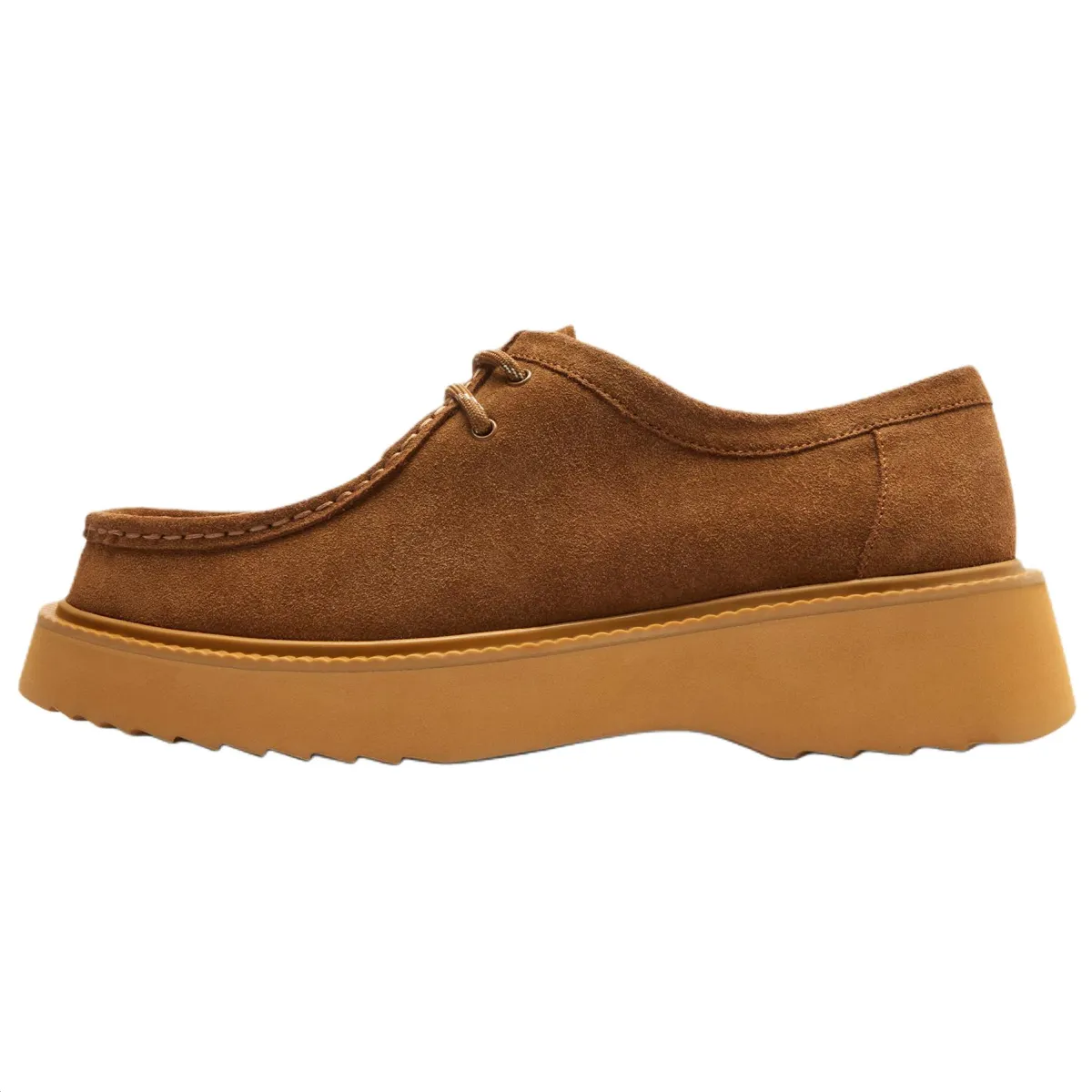 COACH Chukka Cow Split Leather Ankle Boots Men's Light Brown