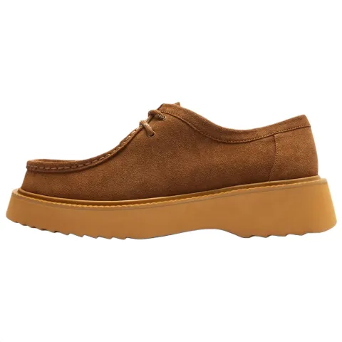 COACH Chukka Cow Split Leather Ankle Boots Men's Light Brown