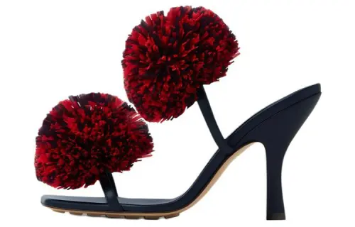 Bottega Veneta Floral Detailed Heeled Sandals Women's