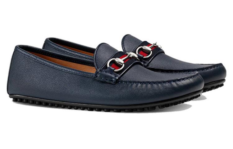 GUCCI Loafer 'Web Leather' Men's