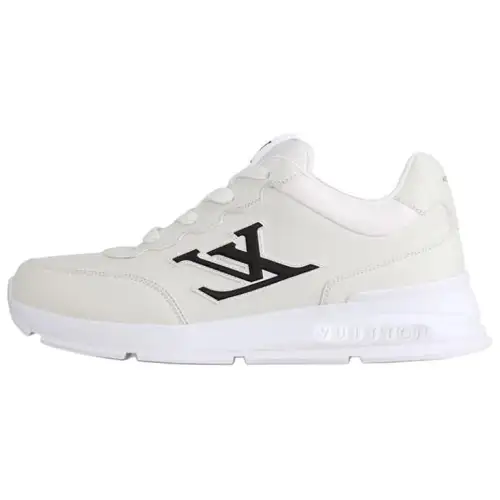 LOUIS VUITTON 2025 Fall Winter Men's Collection Classic Cow Leather Low top Casual Shoes Men's White
